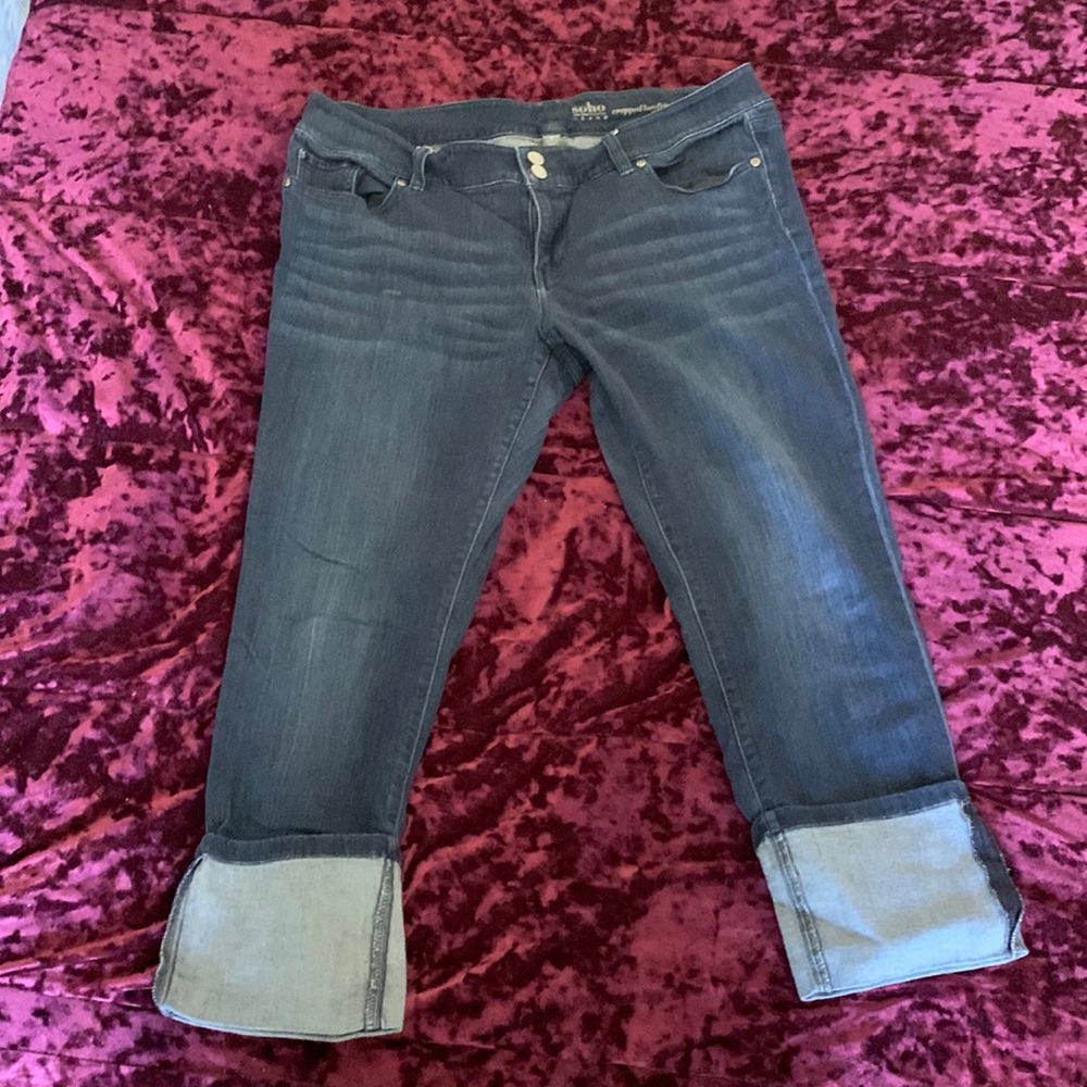 Dark blue High rise High waisted Jeans